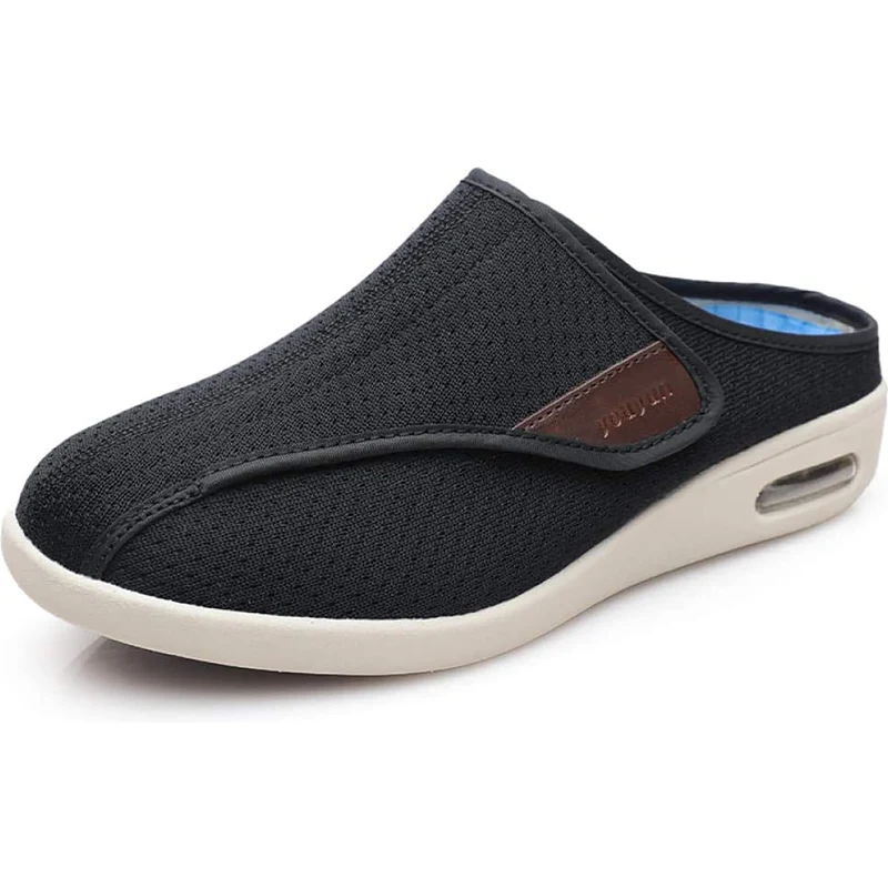 Scarpe Uomo Larghe Per Diabetici - Plantari Rimovibili, Tomaia Traspirante, Ideali Per Piedi Gonfi E Alluce Valgo - Foto 3