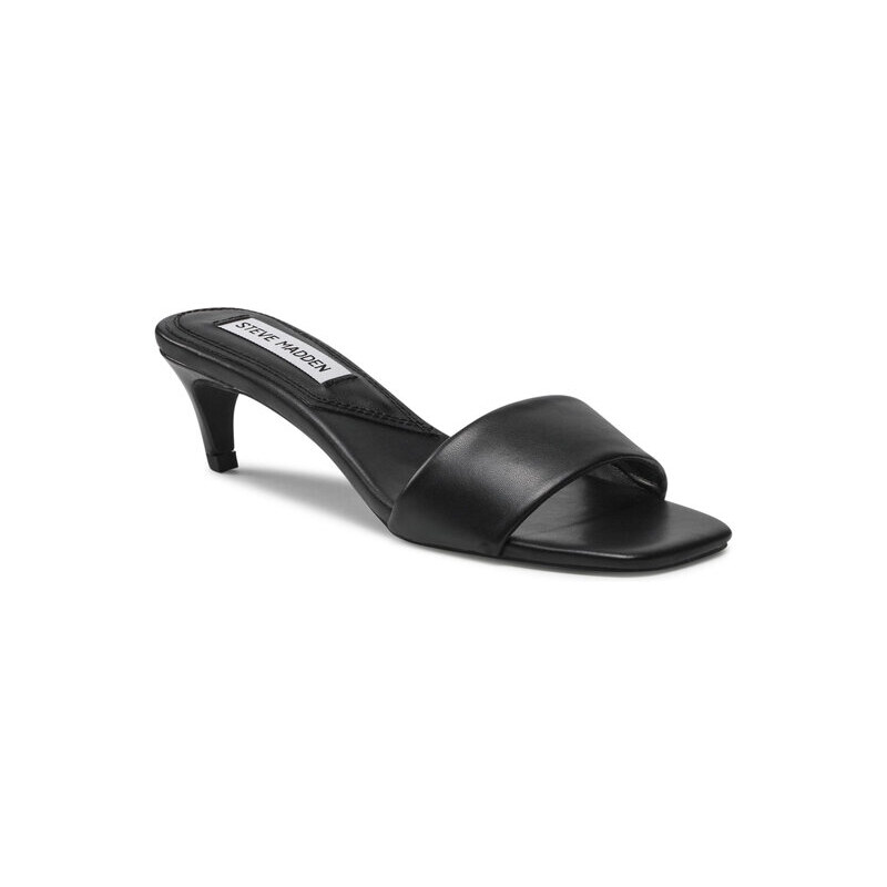 Steve Madden Vito Platform Slip On Wedge Sandals in Black