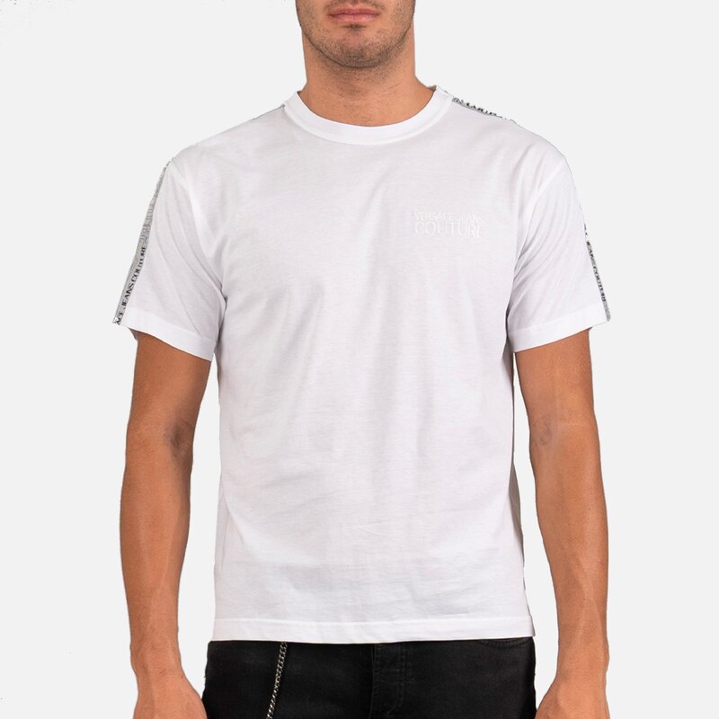 Versace Jeans T-shirt Manica Corta Reflectiv Sulle Spalle