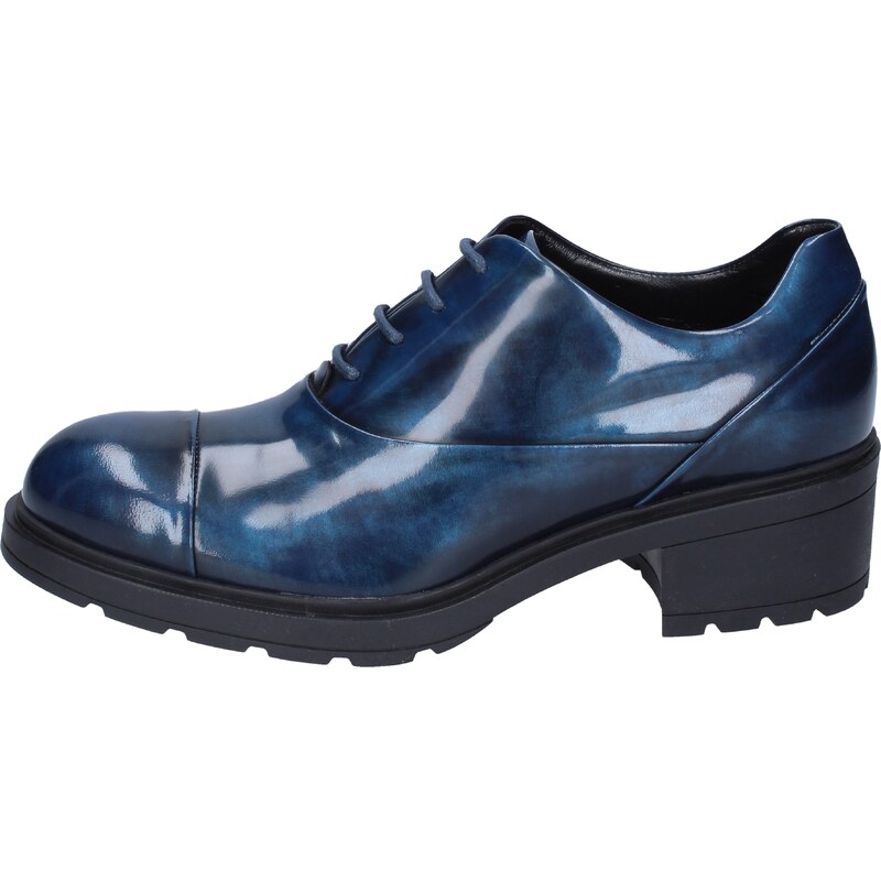 HOGAN - Zooode.com - Classiche Donna Scarpe con lacci pelle lucida blu| Tg. 35,5 - 36.