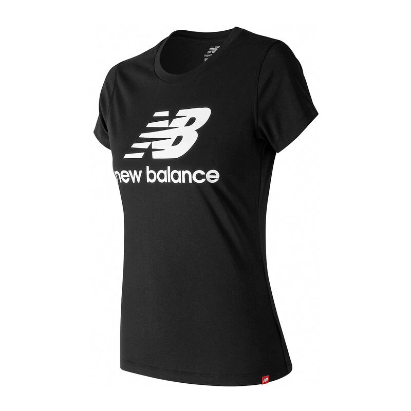 New Balance Esse St Logo T-shirt Donna Manica Corta Nero Taglia M