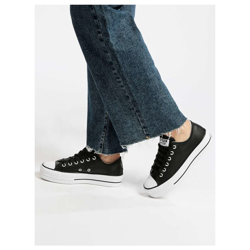 Converse All Star Chuck Taylor Sneakers Basse Donna Con Platform Nero Taglia 39 Stileo