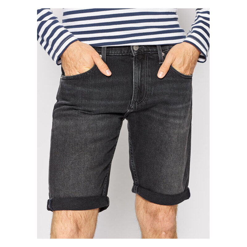 VIYOLI Pantaloncini Di Jeans Da Uomo Tendenza Estiva Retro Colore Puro Versione Classica Semplice Pantaloni A Cinque Punte Da Lavoro Da Strada Dritti Larghi 32 122911028