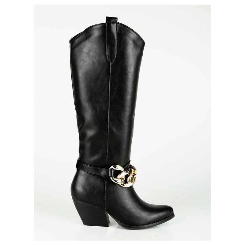 Bellamica Stivali Donna Camperos Con Tacco Nero Taglia 36