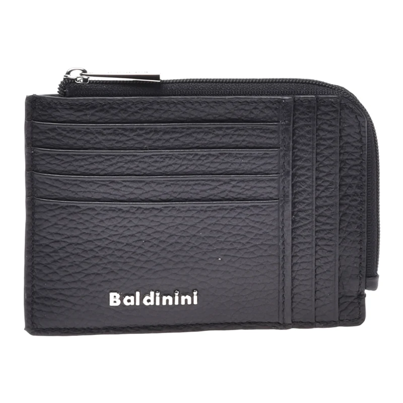 Baldinini Porta Monete In Vitello Bottalato Nero