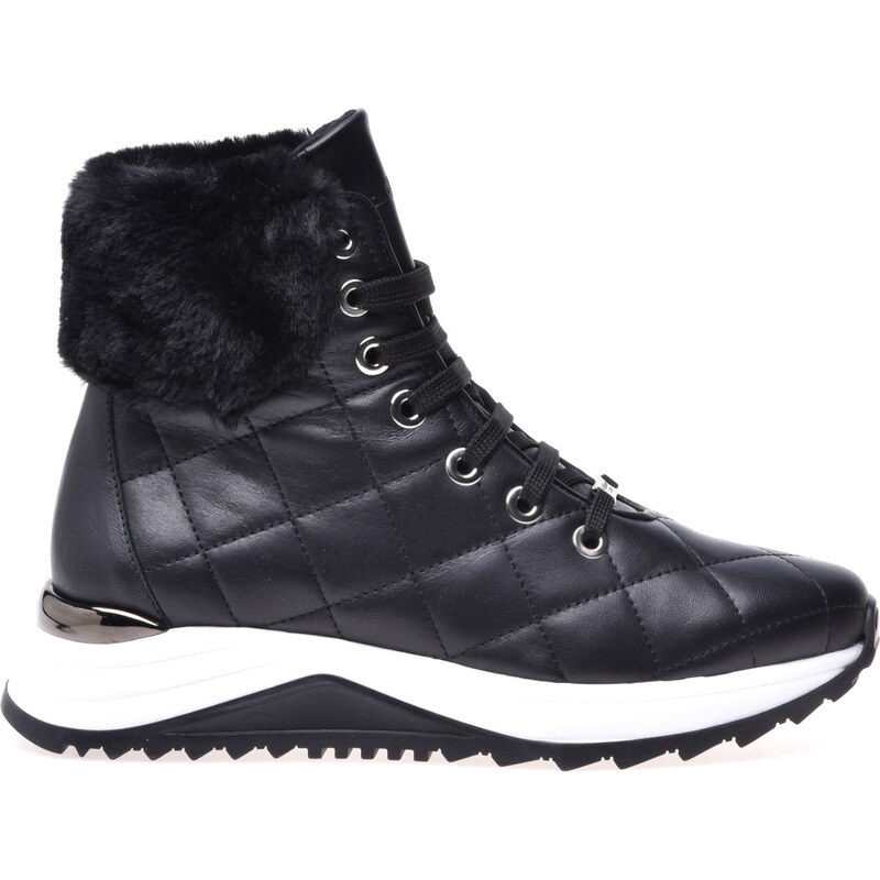 Baldinini Sneaker High Top In Nappa Nera. Donna Stileo.it