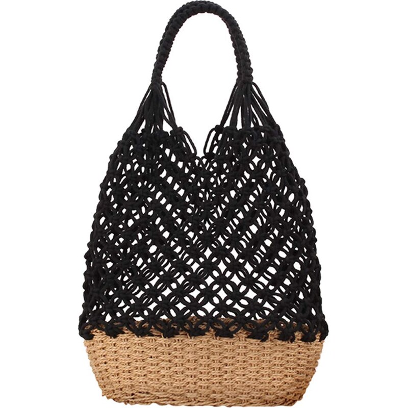 Borsa Spiaggia Estate Borsa Per Il Mare Paglia Tracolla Da Spiaggia Intrecciata Borsa Paglia Donna Mare