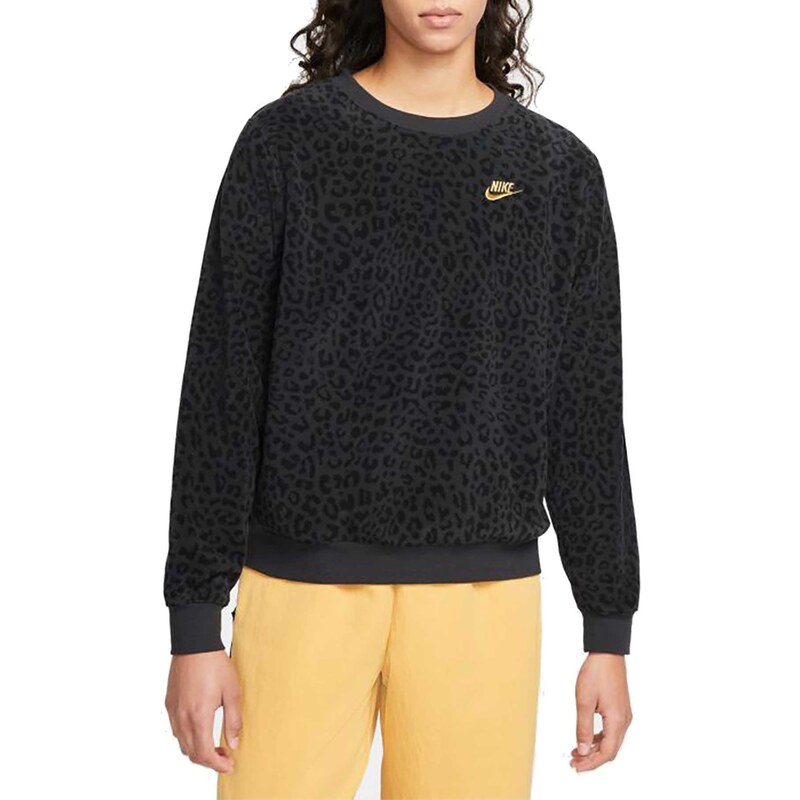 NIKE FELPA GIROCOLLO ANIMALIER DONNA - Stileo.it