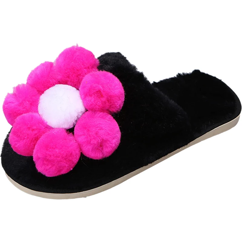 DAY8 Pantofole Donna Peluche con Orecchie Pelose Ciabatte da Casa Donna Invernali Eleganti Imbottite Morbido Comode E Caldo Indoor Casual Antiscivolo Unisex Coppia Home Slipper (Verde