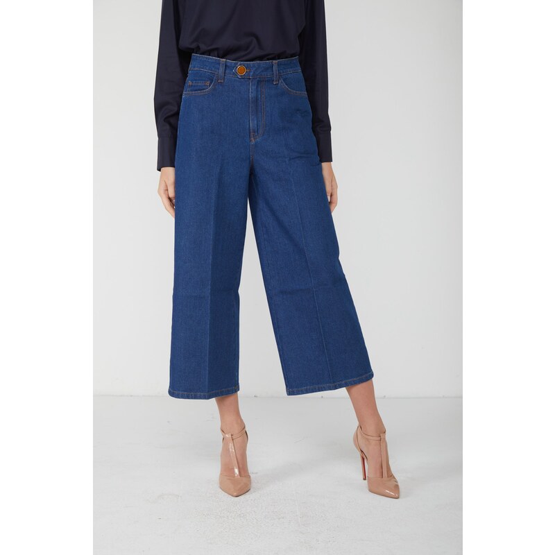 ALESSIA SANTI Jeans Wide Leg Blu
