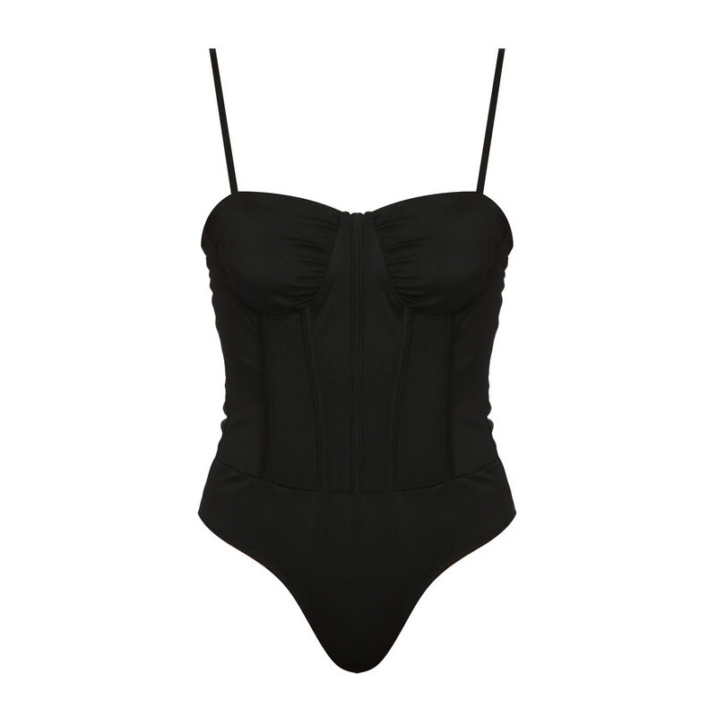 BODY IN PIZZO NERO Imperial - Nada Mas Shop