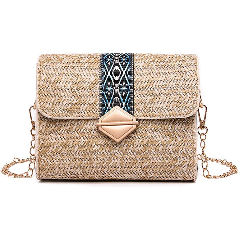 Borsa Da Spiaggia In Paglia Da Donna, Borsa Tote - Foto 2