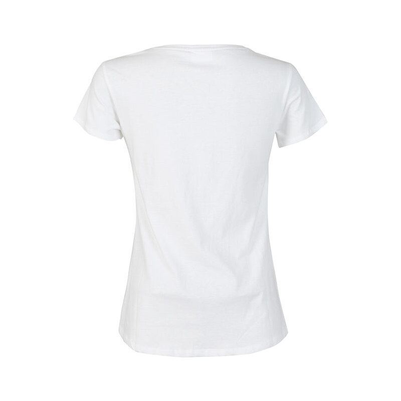 Freddy T-shirt Donna Stampa Marchio Glitter Bianco Taglia L