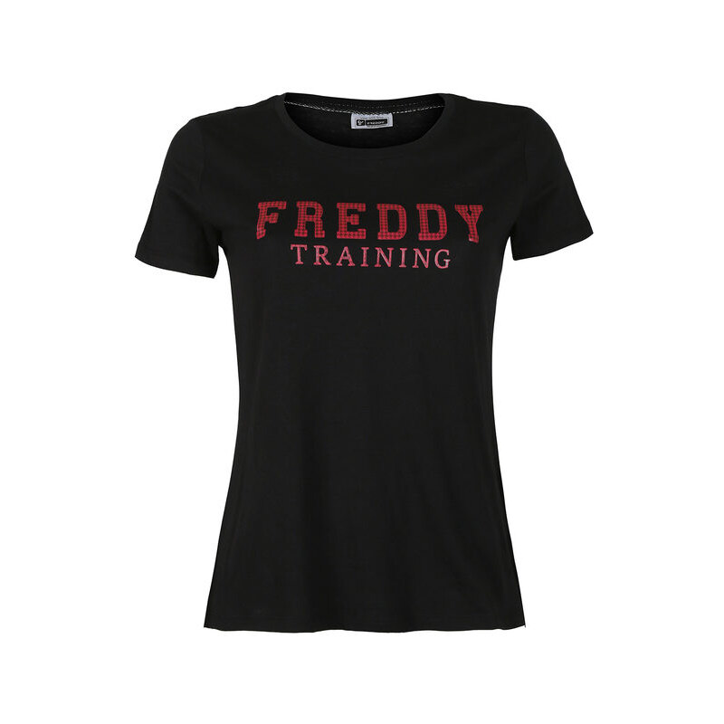 Freddy T-shirt Donna Stampa Marchio Nero Taglia S