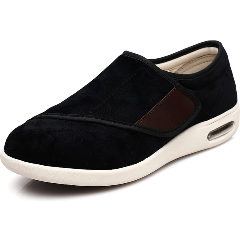 Scarpe Ortopediche Uomo Con Supporto Arco Plantare - Senza Lacci, Pelle Scamosciata, Antiscivolo - Foto 9