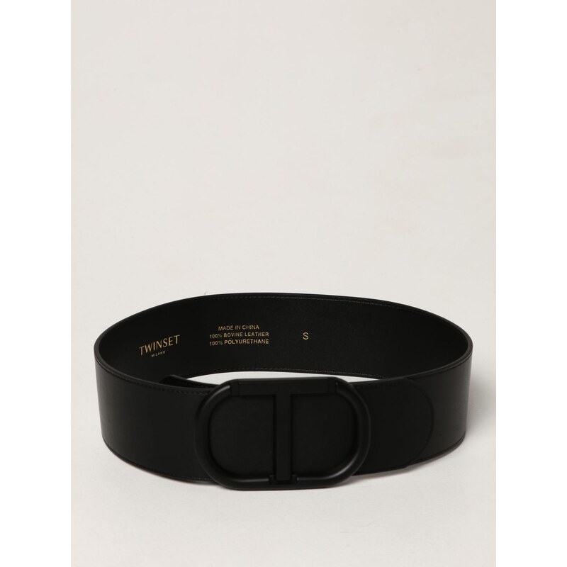 Cintura Pierre Cardin Uomo In Pelle Bovina Bombata Larga 30 Mm - Marrone