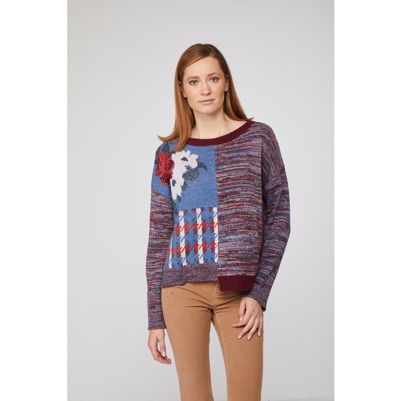 TWINSET Maglione Patchwork Multicolor