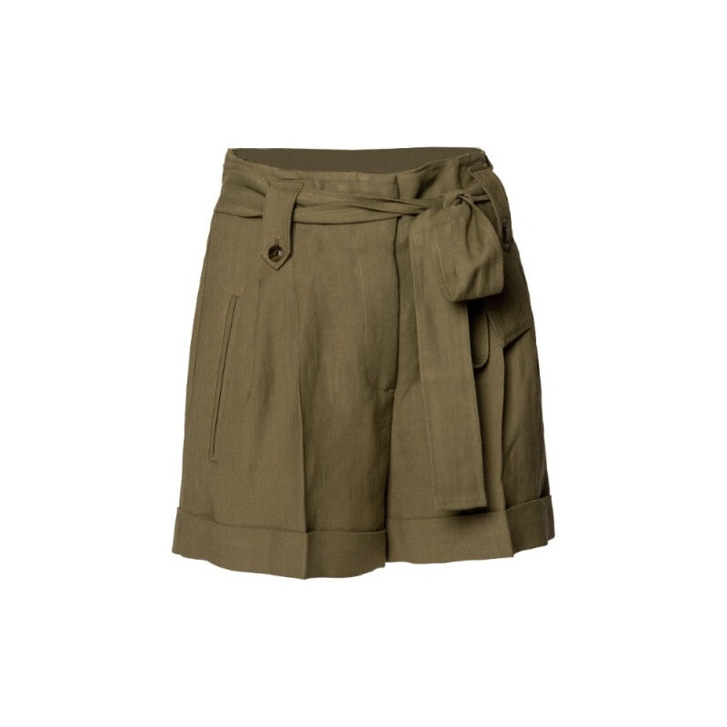 TWINSET Shorts Verde con Cintura