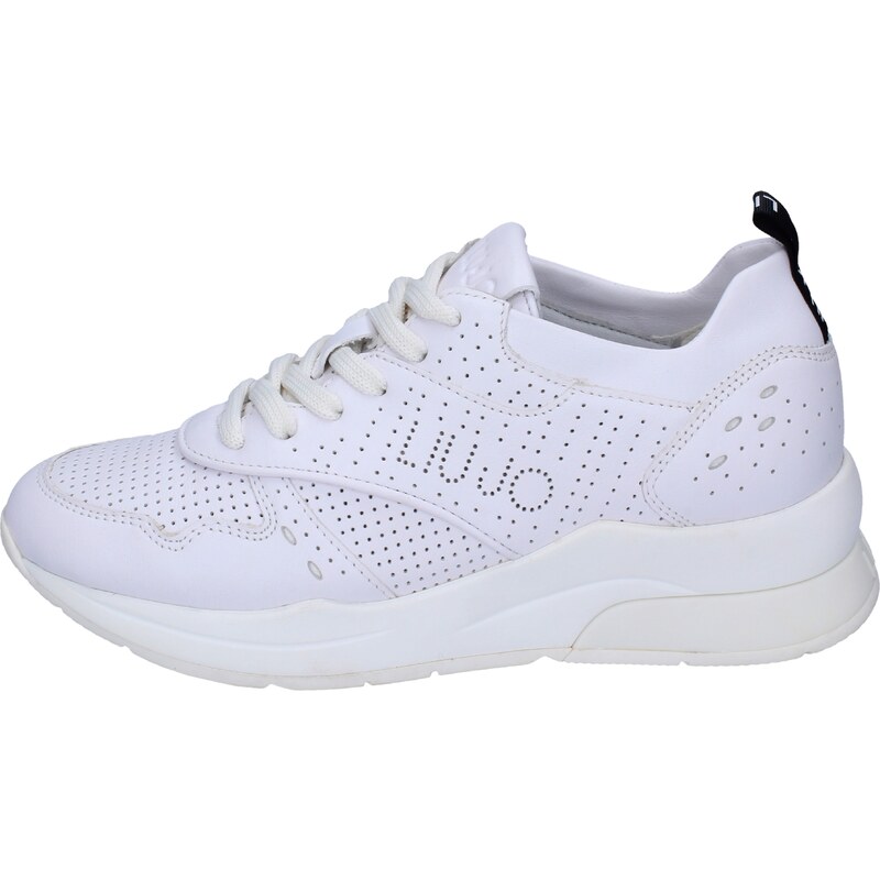 LIU JO KARLIE 14 - Zooode.com - Sneakers Donna Scarpe con lacci pelle bianco| Tg. 35 - 40 - 41.