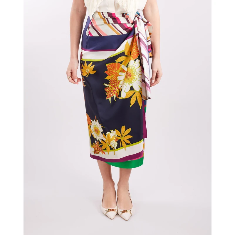 MAX MARA WEEKEND Gonna in seta stampata Max Mara Weekend