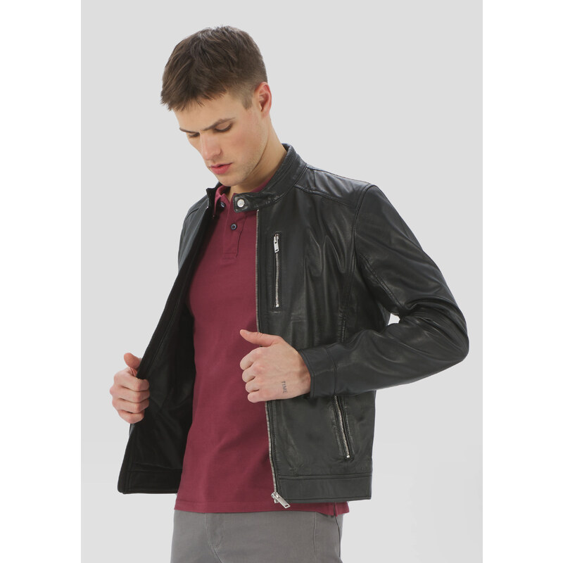 Vera Pelle Uomo Giubbini In Pelle Estivi U06 Giacca Uomo Cuoio In