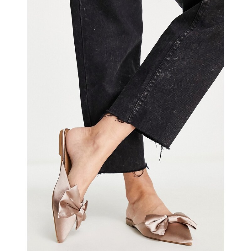 Ballerine Donna MACHSWON Con Punta Quadrata E Fiocco: Scarpe Flat Eleganti E Comode. Rosse Lisce, Taglia 38.5 EU. Ideali Per Ufficio, Cerimonie E Tempo Libero.