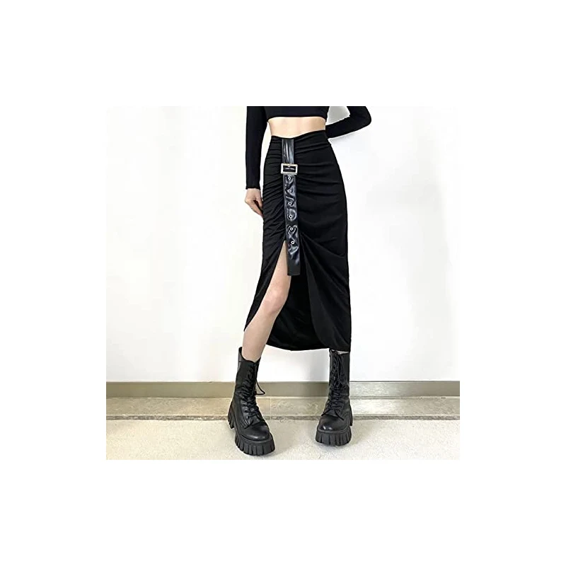 Gonna Mini Y2K Vintage Plaid Con Lacci E Pizzo – Stile Goth Punk, Vita Alta, Taglie S-2XL, Perfetta Per Streetwear E Cosplay!