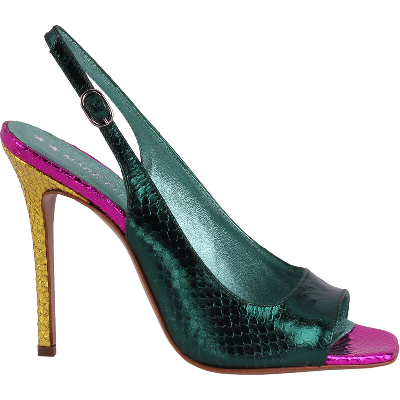 MARC ELLIS Sandalo Furiosa in ecopelle laminata 110mm