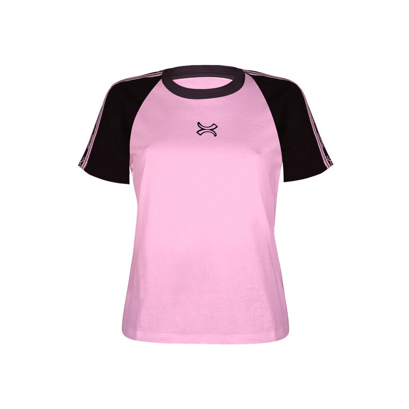 Millennium T-shirt Donna In Cotone Elasticizzato Manica Corta Rosa Taglia Xl