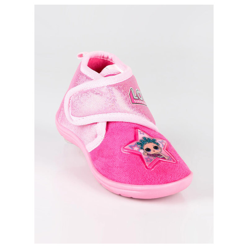 Pantofole Bambina Grunland Daly PA1245 - In Tela, Comode, Con Plantare Morbido, Colore Fuxia