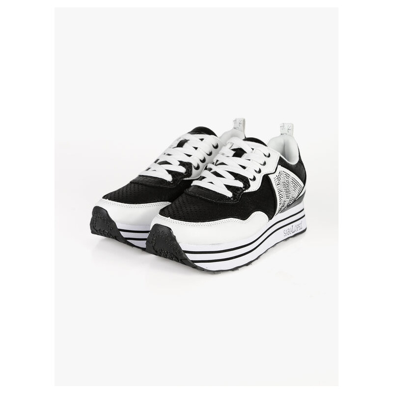 Saralòpez Sneakers Donna Con Platform Basse Nero Taglia 37