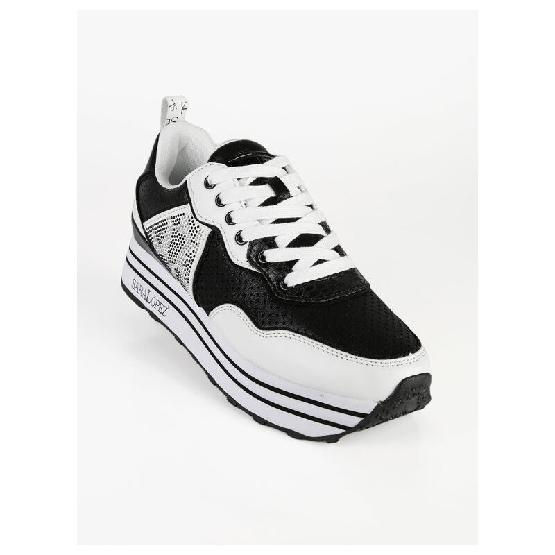 Saralòpez Sneakers Donna Con Platform Basse Nero Taglia 37