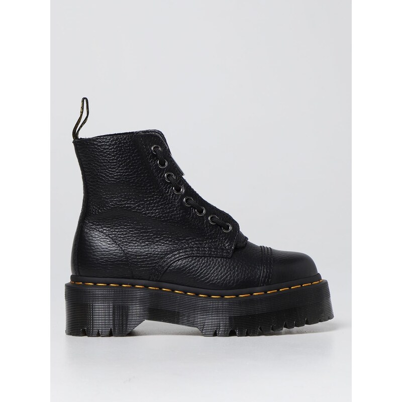 Dr. Martens Anfibio Sinclair In Vernice Nera Con Stampa Cocco, UK