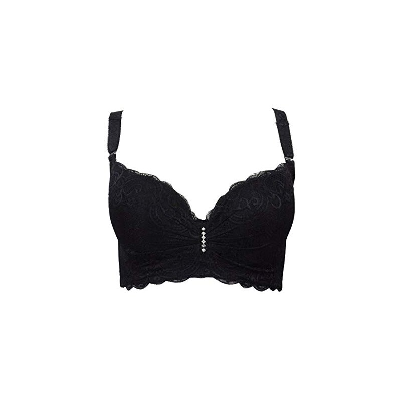 SamMoSon 3Pack Reggiseno Trasparente Sexy Intimo Sportivo Reggiseno Pizzo Bianco Lift Up Senza Cuciture Comodo Bralette Donna Pizzo Schiena Scoperta Top Bustini Donna Lace Bra 51781994
