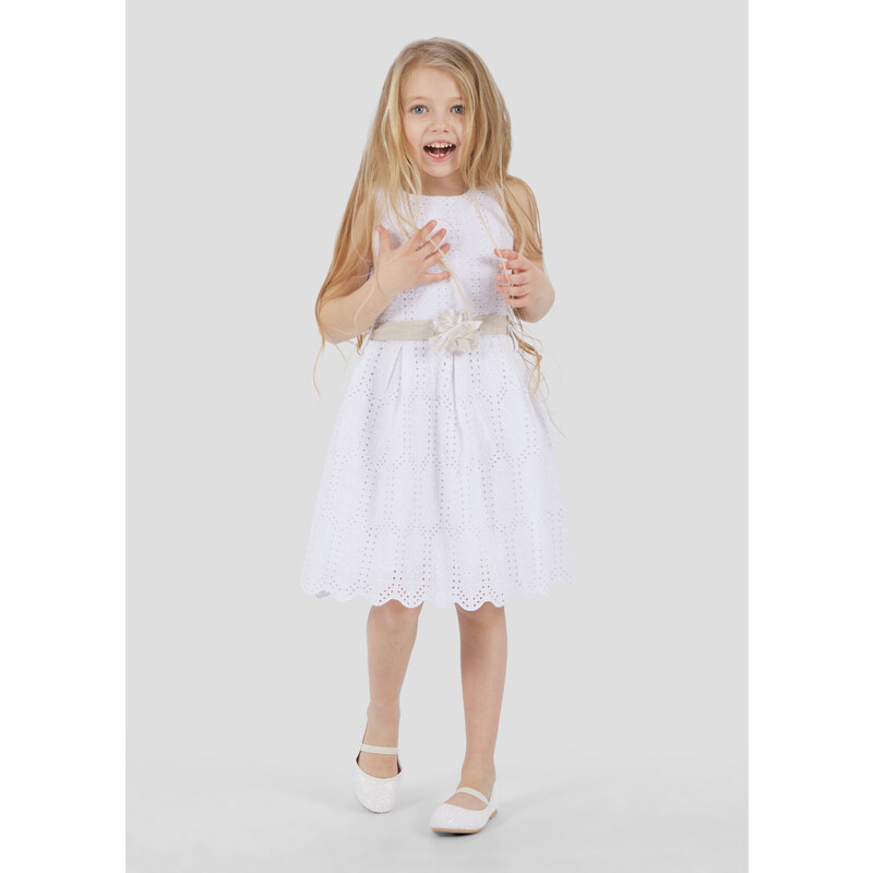 Conbipel Abito in sangallo Bambina Grigio