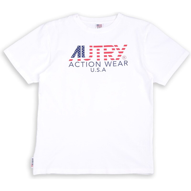 Autry T-Shirt Logo Baicno Sporco Unisex,Bianco | T