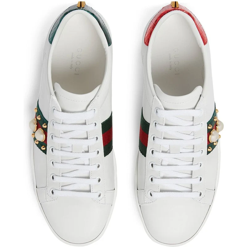 Gucci Sneakers Ace con borchie Bianco
