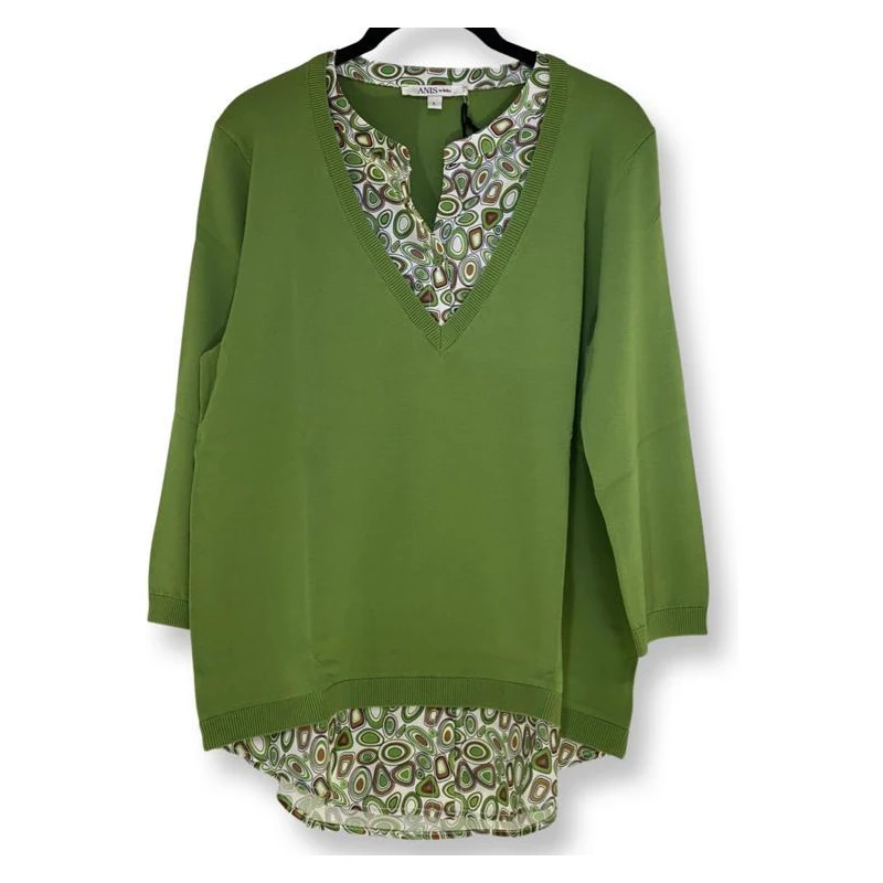 Anis Collection ANIS 2211435 Maglia doppia con camicione fantasia