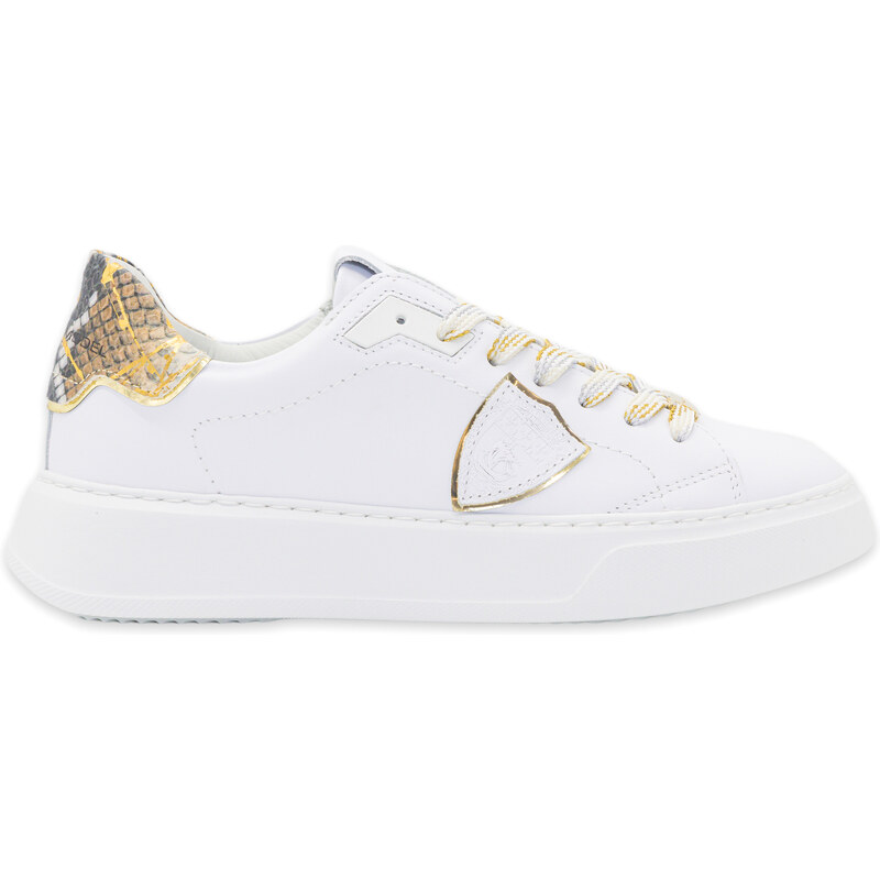 Scarpe Philippe Model Temple Donna - Sneakers Vernice Bianche Taglia 37