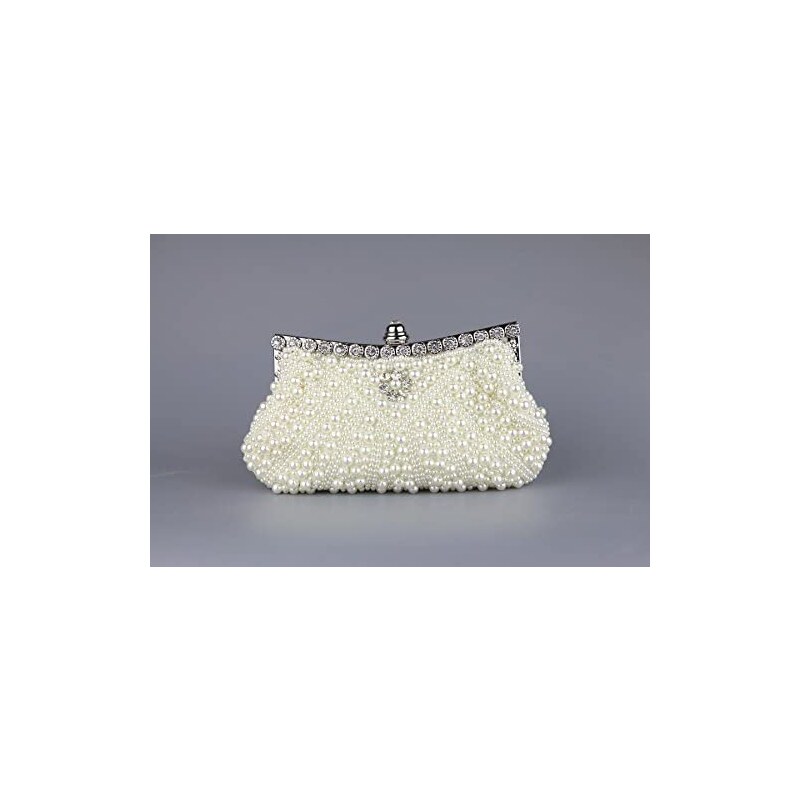 Borsa Donna Ecopelle Elegante - Pochette Sera Con Catena Rimovibile Per Matrimoni E Eventi - Foto 5