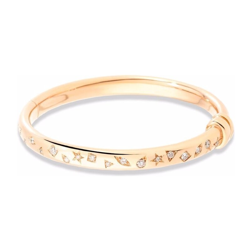 SINGULARU Bracciale Rigido Donna In Ottone Placcato Oro 18Kt/Rodio - Regolabile, Gioiello Minimal