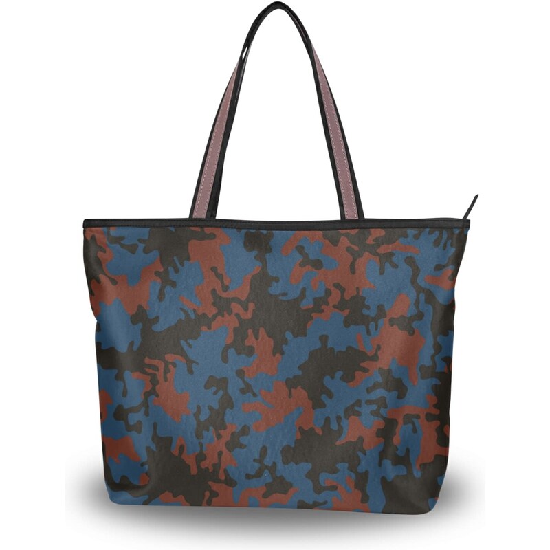 JUMBEAR Borsa a tracolla da donna in tela di canapa colorata mimetica JUMBEAR Borsa a tracolla da donna in tela di canapa colorata mimetica