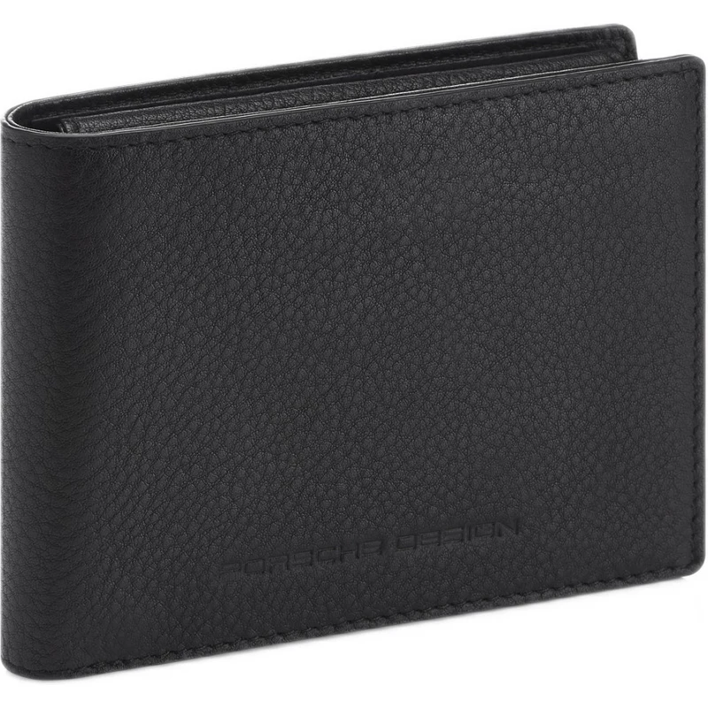 Porsche Design Carbon Portafoglio Compatto RFID In Carbonio E Pelle - 4 Slot Carte E Portamonete, 11 Cm