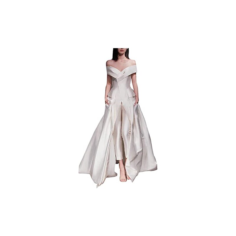 Tuta Da Donna Elegante Tute Donna Eleganti Brillantini Jumpsuit Donna Con Scintillante Sexy Completi Scollo a V Tinta Unita Party Cocktail Completo Con Paillettes Abiti Da Sera Interi Cerimonia