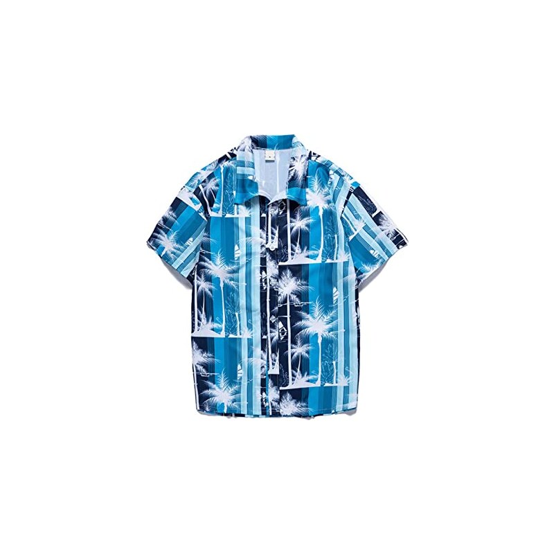 Camicia Hawaiana Uomo Paradise Found - Maniche Corte, Stampa Magnum, 100% Rayon - Foto 2