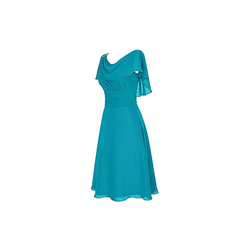 Floerns Abito lungo da donna con scollo asimmetrico a maniche