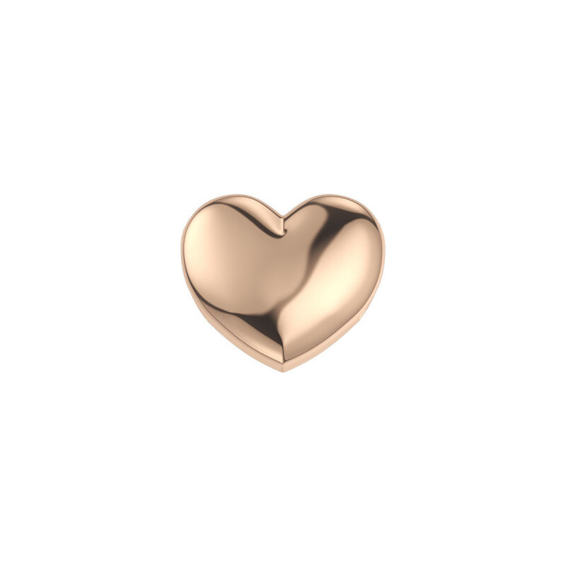 Donnaoro elements Charm unisex cuore in oro rosa Elements dchf3314