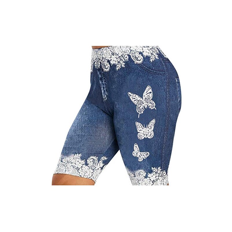MJGkhiy Pantaloncini Jeans Donna Vita Alta Shorts Jeans Donna Corti Jeans Donna Strappati Curvy Pantaloncini Donna Taglie Forti Estivi Shortie Jeans per Spiaggia Estate Jeans Donna Estivi Corti Stileo...