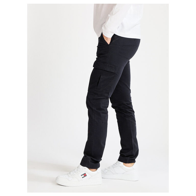 Baci & Abbracci Pantaloni Da Uomo Slim Con Tasconi Casual Blu Taglia 50
