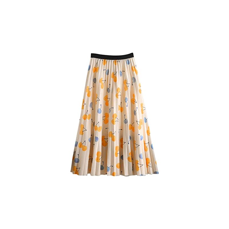 Annebouti Gonna Maxi Donna Boho A Vita Alta Con Pieghe – Floreale Taglia L – Leggera E Fluida Per Spiaggia E Ufficio - 3